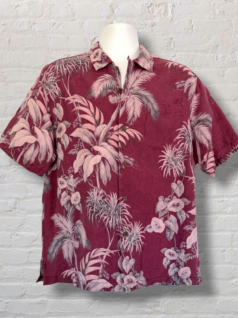 🌴 Tommy Bahama Original Fit 100% Silk Hawaiian Camp Shirt Medium